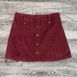 OWO- Urban Outfitters BDG Corduroy Skirt- Size Medium- Maroon Color